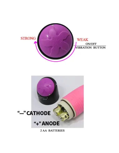 Vibrador multispeed pink 23cm x 4cm | Baile | Vibradores