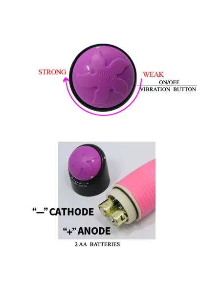 Vibrador multispeed pink 23cm x 4cm | Baile | Vibradores