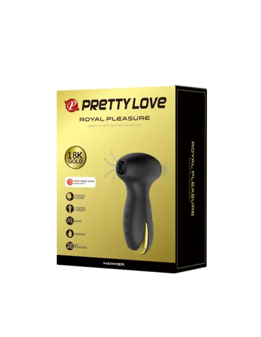 Succionador gold royal pleasure succionador de clitoris 7 funciones silicona usb recargable 13cm x 4cm | Pretty love | Succionad