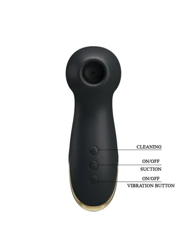 Succionador gold royal pleasure succionador de clitoris 7 funciones silicona usb recargable 13cm x 4cm | Pretty love | Succionad