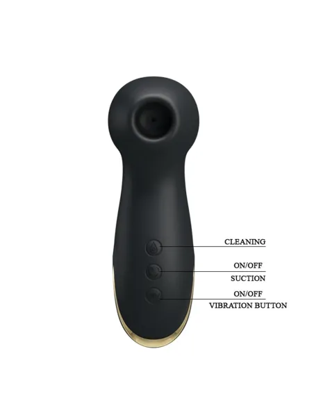 Succionador gold royal pleasure succionador de clitoris 7 funciones silicona usb recargable 13cm x 4cm | Pretty love | Succionad