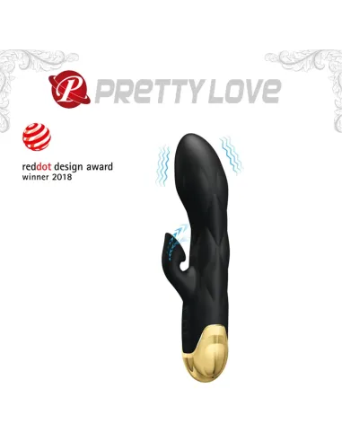 Vibrador gold royal pleasure succionador de clitoris 7 funciones silicona usb recargable 19cm x 3,6cm | Pretty love | Rabbits