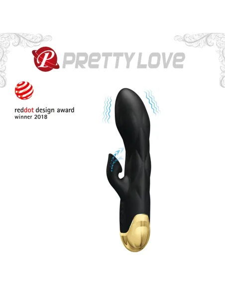 Vibrador gold royal pleasure succionador de clitoris 7 funciones silicona usb recargable 19cm x 3,6cm | Pretty love | Rabbits