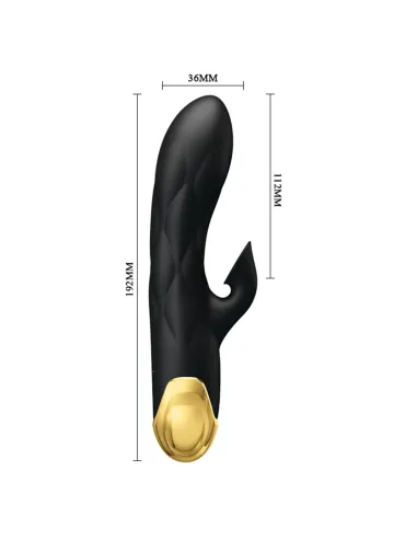 Vibrador gold royal pleasure succionador de clitoris 7 funciones silicona usb recargable 19cm x 3,6cm | Pretty love | Rabbits