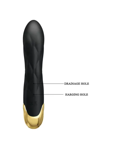 Vibrador gold royal pleasure succionador de clitoris 7 funciones silicona usb recargable 19cm x 3,6cm | Pretty love | Rabbits