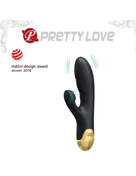 Vibrador gold royal pleasure succionador de clitoris 7 funciones silicona usb recargable 19cm x 3,3cm | Pretty love | Rabbits