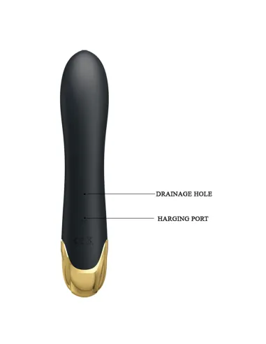 Vibrador gold royal pleasure succionador de clitoris 7 funciones silicona usb recargable 19cm x 3,3cm | Pretty love | Rabbits