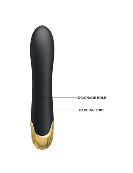 Vibrador gold royal pleasure succionador de clitoris 7 funciones silicona usb recargable 19cm x 3,3cm | Pretty love | Rabbits