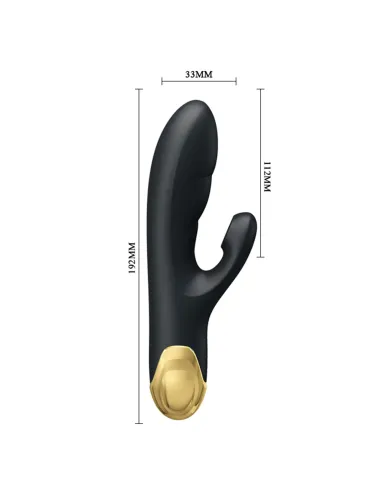 Vibrador gold royal pleasure succionador de clitoris 7 funciones silicona usb recargable 19cm x 3,3cm | Pretty love | Rabbits