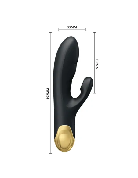 Vibrador gold royal pleasure succionador de clitoris 7 funciones silicona usb recargable 19cm x 3,3cm | Pretty love | Rabbits
