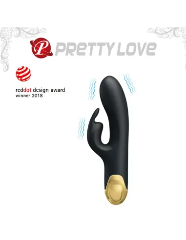 Vibrador gold royal pleasure doble estimulación con 7 funciones en silicona líquida usb recargable | Pretty love | Rabbits