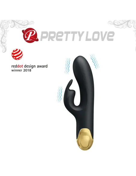 Vibrador gold royal pleasure doble estimulación con 7 funciones en silicona líquida usb recargable | Pretty love | Rabbits