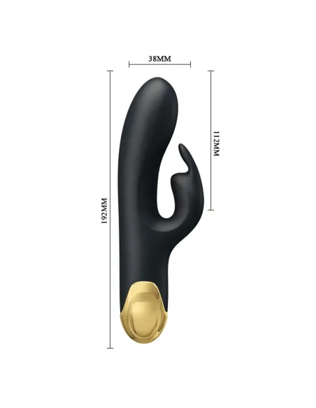 Vibrador gold royal pleasure doble estimulación con 7 funciones en silicona líquida usb recargable | Pretty love | Rabbits