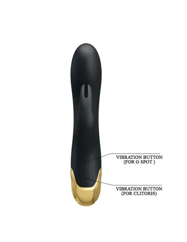 Vibrador gold royal pleasure doble estimulación con 7 funciones en silicona líquida usb recargable | Pretty love | Rabbits
