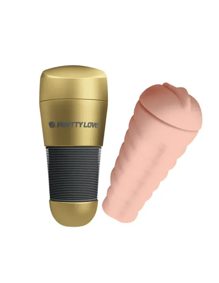 Masturbador kitty gold 20cmx8,4cm | Pretty love | Masturbadores