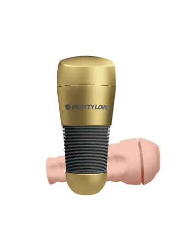 Masturbador kitty gold 20cmx8,4cm | Pretty love | Masturbadores