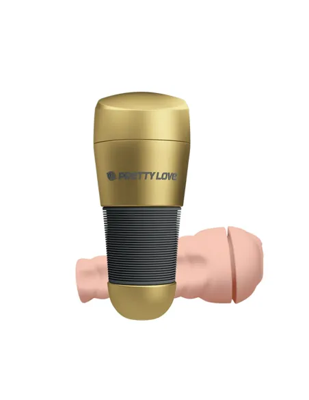 Masturbador kitty gold 20cmx8,4cm | Pretty love | Masturbadores