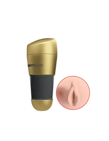 Masturbador kitty gold 20cmx8,4cm | Pretty love | Masturbadores