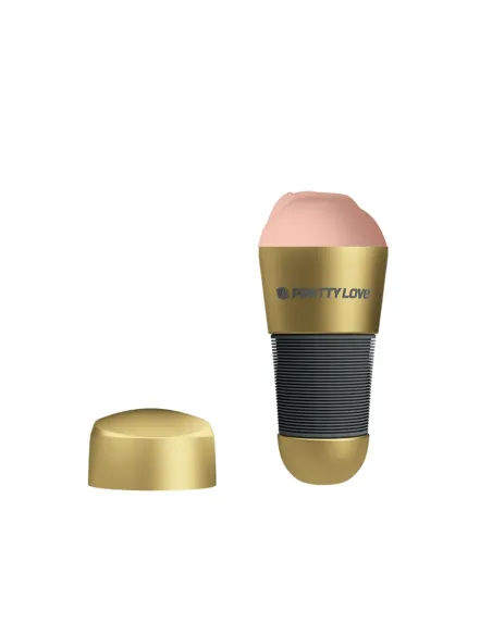 Masturbador kitty gold 20cmx8,4cm | Pretty love | Masturbadores