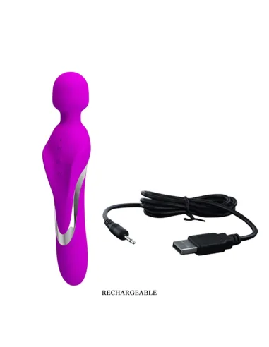 Masajeador vibrador murray recargable usb 7 funciones 23cm x 5cm | Pretty love | Masajeadores