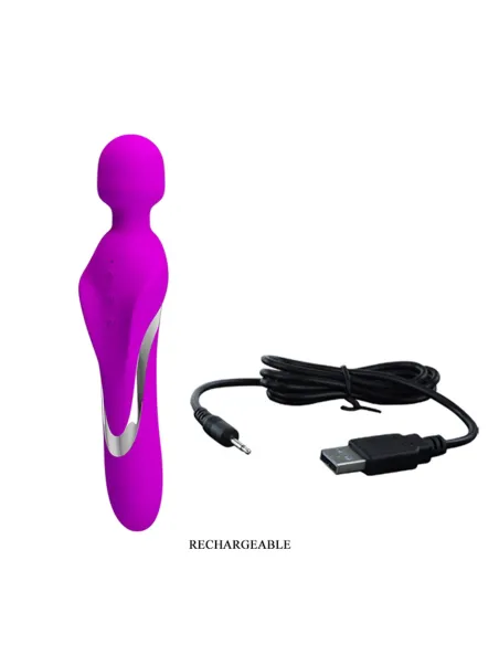 Masajeador vibrador murray recargable usb 7 funciones 23cm x 5cm | Pretty love | Masajeadores
