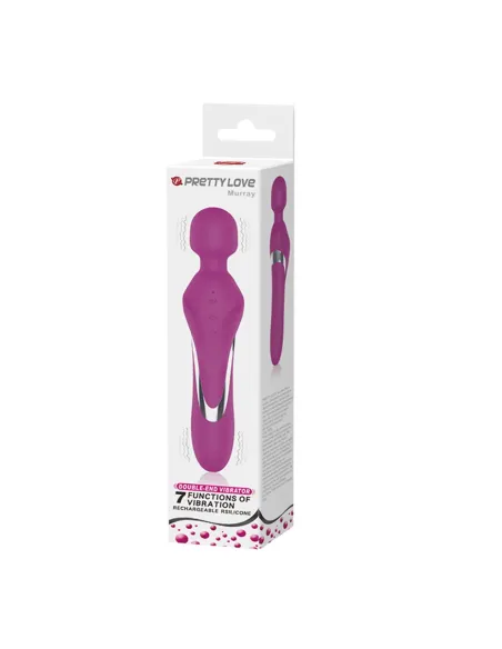 Masajeador vibrador murray recargable usb 7 funciones 23cm x 5cm | Pretty love | Masajeadores