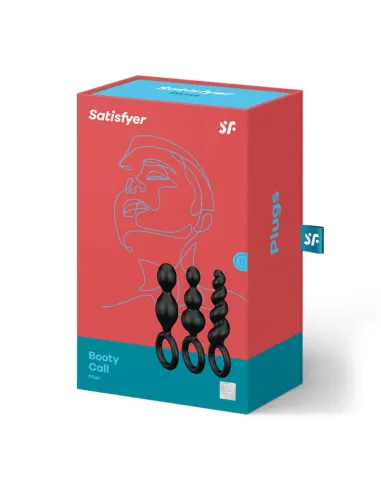 Booty call set of 3 black | Satisfyer | Varitas y bolas