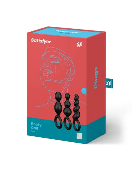 Booty call set of 3 black | Satisfyer | Varitas y bolas