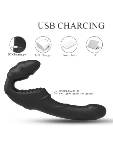 Nana- strap on lesbian dildo doble motor | S-hande | Strap on - cinturones