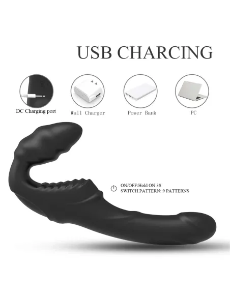 Nana- strap on lesbian dildo doble motor | S-hande | Strap on - cinturones