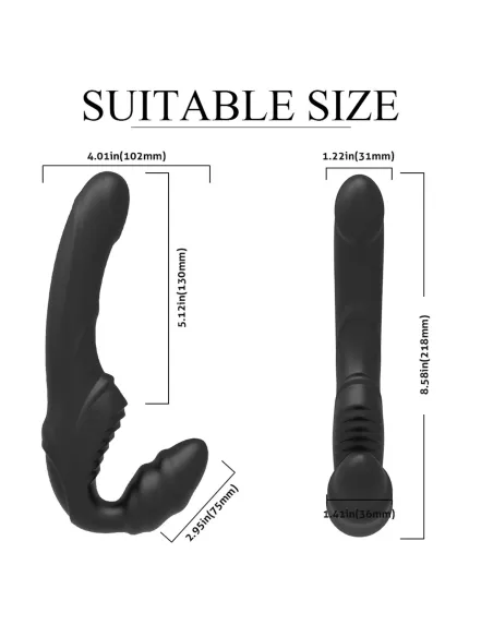 Nana- strap on lesbian dildo doble motor | S-hande | Strap on - cinturones