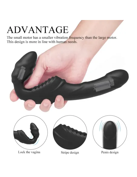 Nana- strap on lesbian dildo doble motor | S-hande | Strap on - cinturones