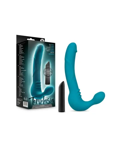 Temptasia - luna - strapless silicone dildo - teal | Blush | Strap on - cinturones