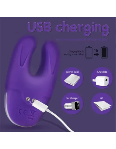 Vibrador uu recargable usb 7 funciones 9cm x 5cm | S-hande | Estimuladores clítoris