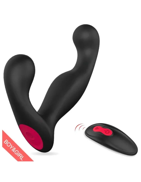 Vibrador jelly prostata anal - control remoto - 9 funciones - recargable - 13cm x 8cm | S-hande | Punto g