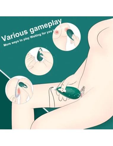 Vibrador beryl - 9 funciones - silicona - 7cm x 4cm | S-hande | Estimuladores clítoris