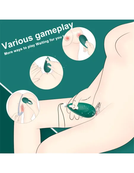 Vibrador beryl - 9 funciones - silicona - 7cm x 4cm | S-hande | Estimuladores clítoris