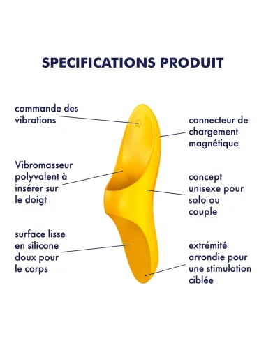 Teaser yellow | Satisfyer | Para dedo