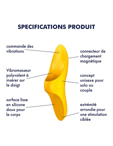 Teaser yellow | Satisfyer | Para dedo