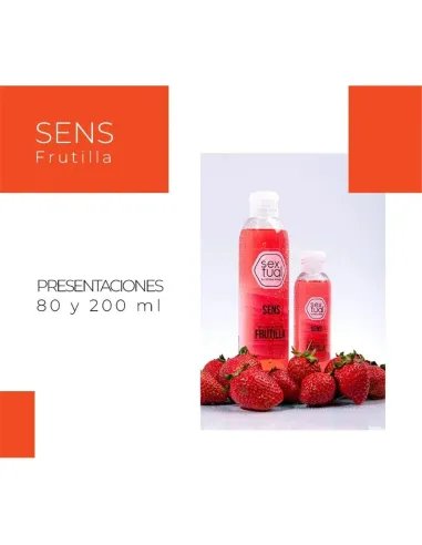 Gel lubricante intimo frutilla 80ml | Sextual | Intimos