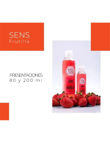 Gel lubricante intimo frutilla 80ml | Sextual | Intimos