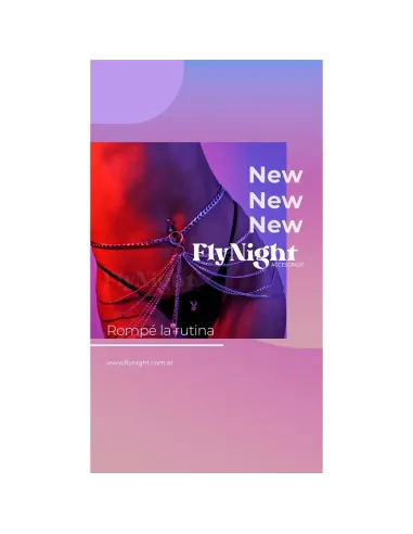 Bralette de cadena | Fly night | Arnés