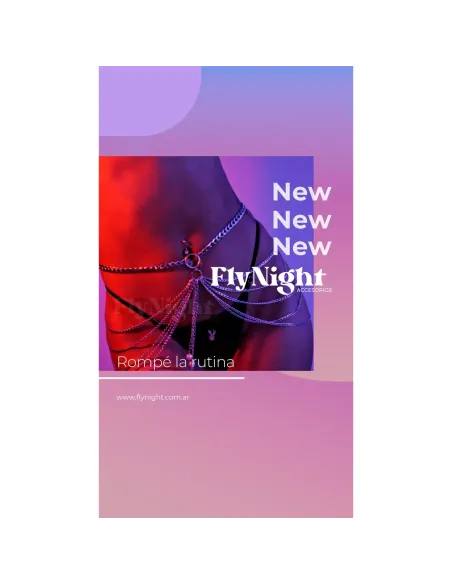 Bralette de cadena | Fly night | Arnés