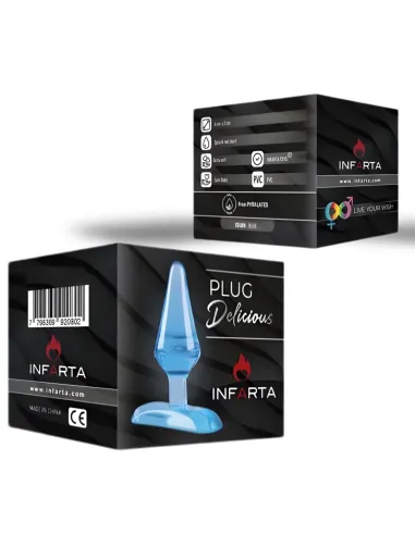 Mini plug anal 6cm blue - azul | Infarta toys | Plugs
