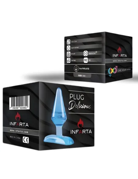 Mini plug anal 6cm blue - azul | Infarta toys | Plugs