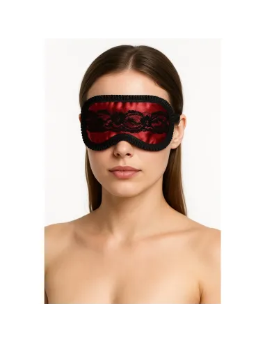 Antifaz de raso y puntillas en rojo pasión | Infarta fetish | Máscaras y antifaces