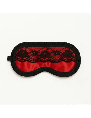 Antifaz de raso y puntillas en rojo pasión | Infarta fetish | Máscaras y antifaces