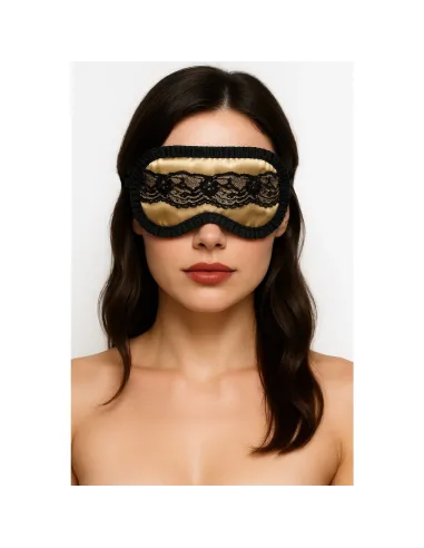 Antifaz de raso y puntillas en champagne | Infarta fetish | Descuentos y promociones
