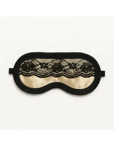 Antifaz de raso y puntillas en champagne | Infarta fetish | Descuentos y promociones