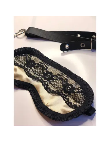 Antifaz de raso y puntillas en champagne | Infarta fetish | Descuentos y promociones